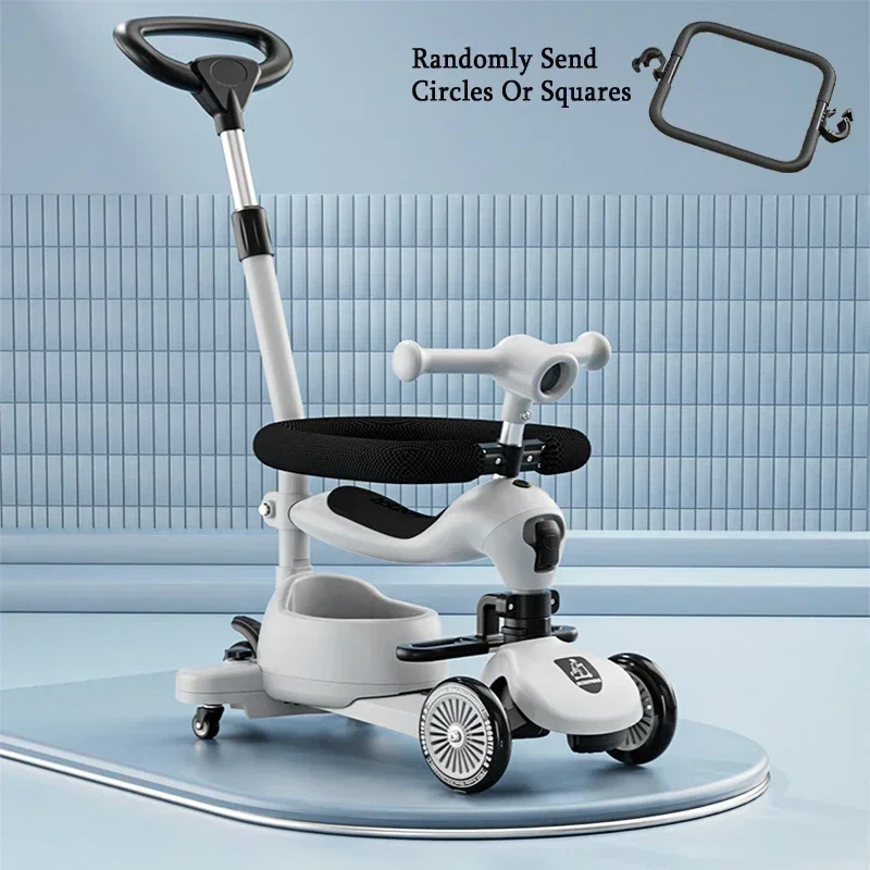 

Children's Scooter Baby Scooters Walker Multi-functional 3 in 1 Scooters 1-12 Years Old Baby Car Can Sit and Push Slide Toy Car