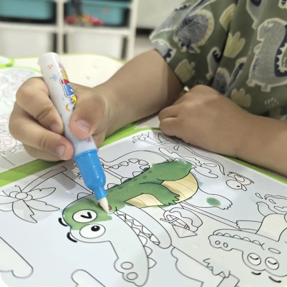 كتاب رسم مائي سحري يمكنك صنعه بنفسك كتاب رسم مائي خربش كتب تلوين هدية عيد ميلاد وعطلة للأطفال ألعاب تعليمية