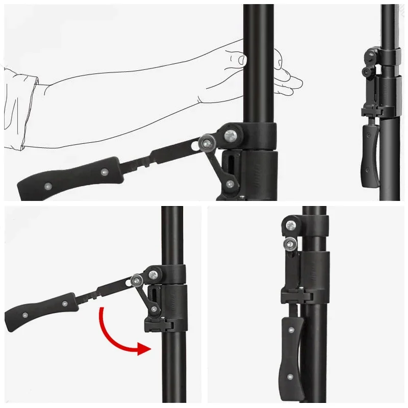 Support pole, large 3.7m, medium 2.7m Photographic background bracket