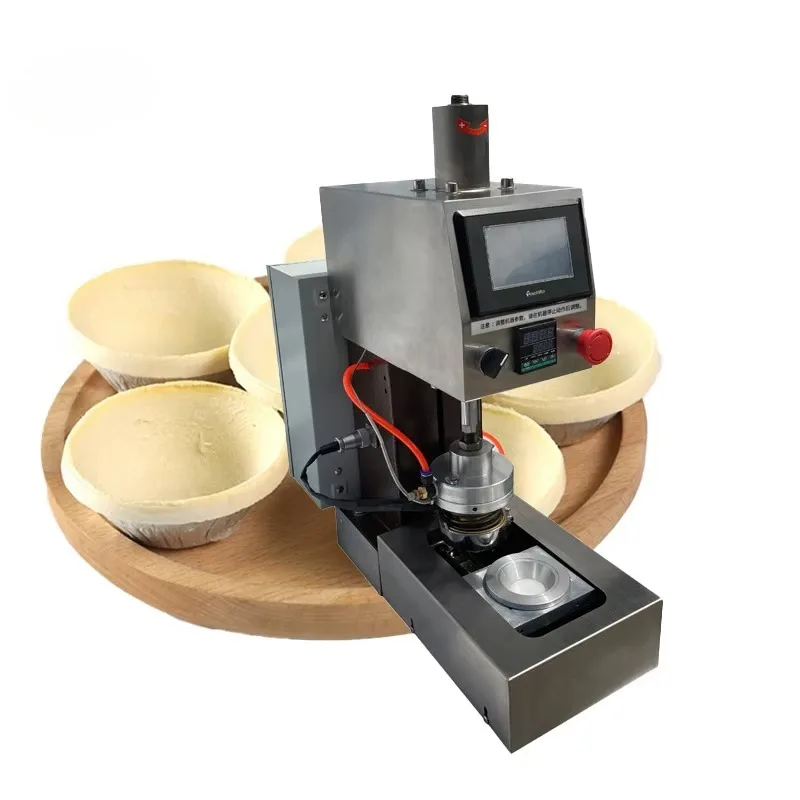 Widely Used Stainless Steel Desktop Pie Dough Presser Machine Semi Automatic Tart Making Machine Tart Shell Production
