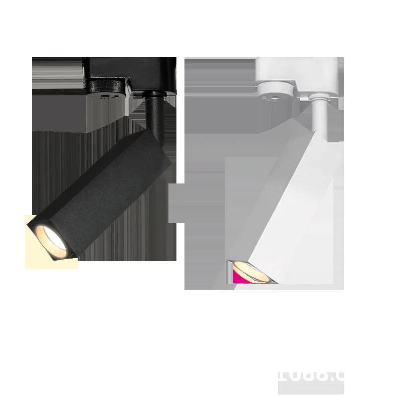 LED Track Light Ceiling Light Square Long Strip 90° Adjustable Angle Downlight Living Room Nordic Square Track Spotlight 220V