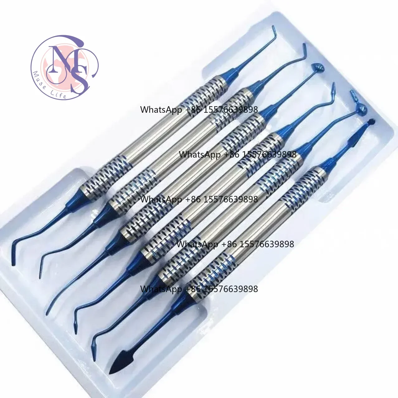 6Pcs Dental Composite Resin Filling Spatula Set, Oral Aesthetic Restoration Tool Kit
