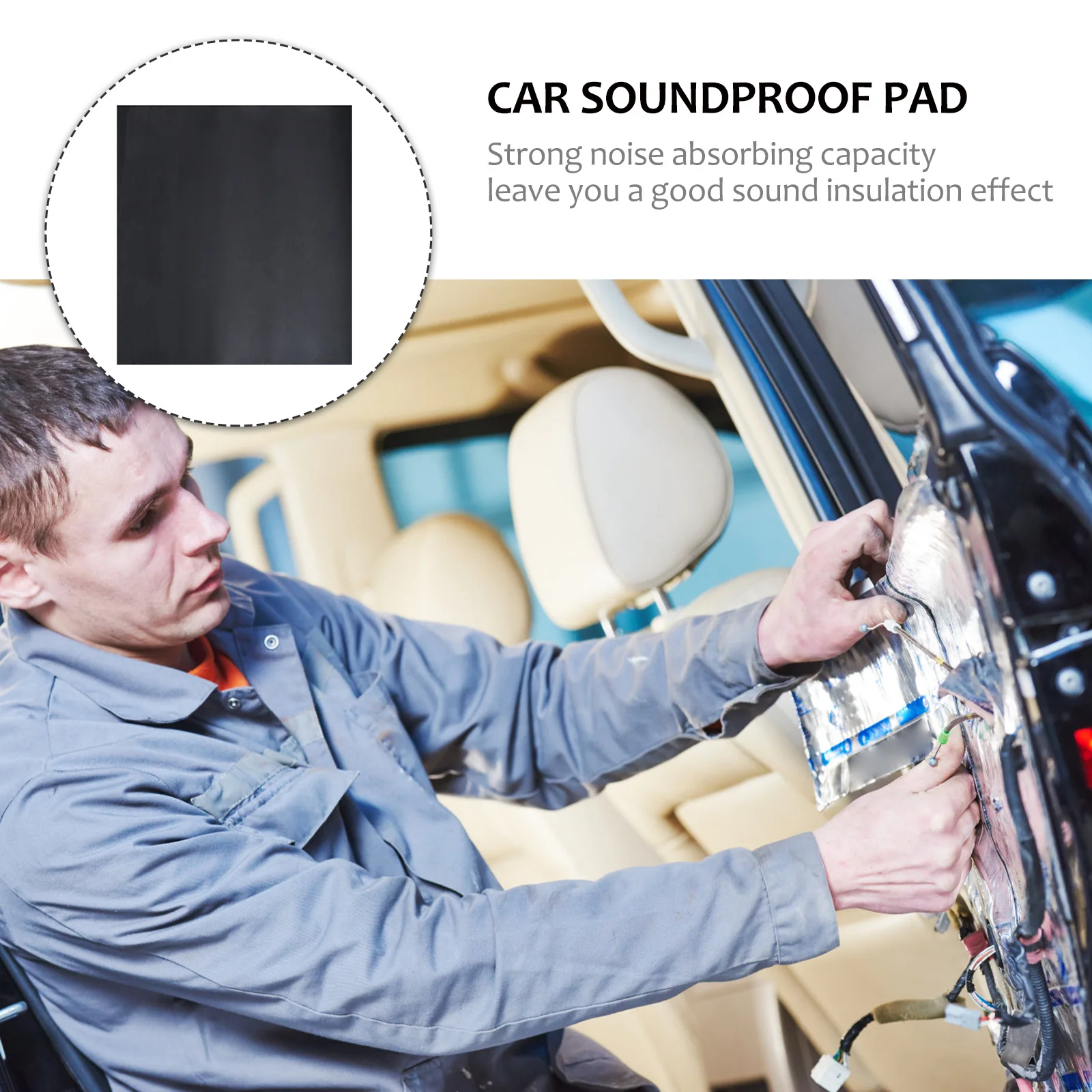 

10 Mm Sound Insulation Cotton Car Soundproof Mat Foam Pad Rubber Supplies Deadening Automotive High Quality Materials Easy