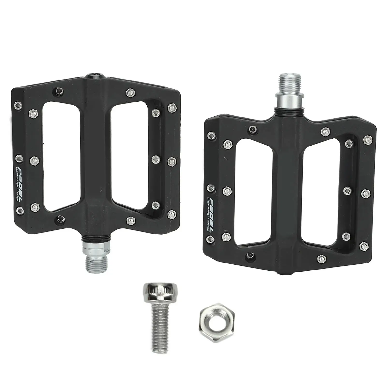 

1 Pair Anti-Slip Bike Pedals with Fine Thread - Durable Replacement for Mountain Biking