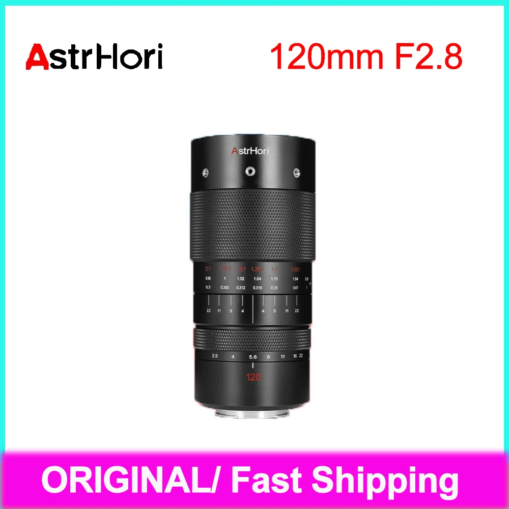 AstrHori 120mm F2.8 2X Ultra Micro Lens Full Frame Manual Focus Lens for Sony E For Canon RF / EF for Nikon Z L Mount Cameras