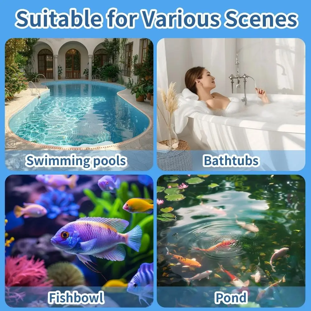 

Wireless Design Floating Pool Thermometer Clear Scale Display Maintenance-Free Wireless Water Thermometer Shatter-Resistant