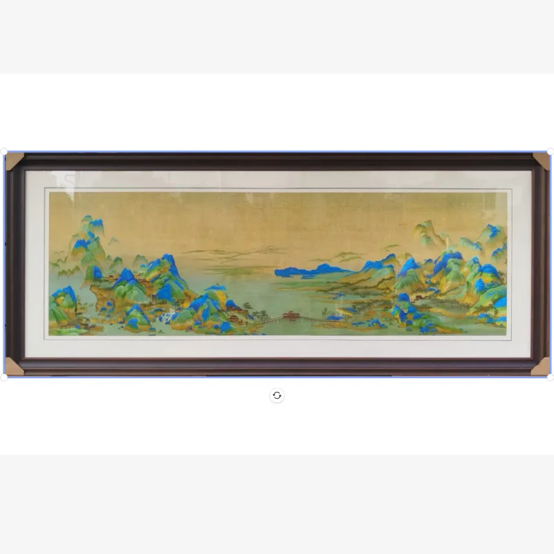 Thousands Of Miles Of Rivers And Mountains Suzhou Embroidery Living Room Hanging Paintings Suzhou Embroidery Sofa Background Wal