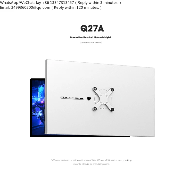 

Kuycon Q27A Curved LCD Monitor 2K 165Hz Refresh Rate USB Input for Home Use with PC or Desktop 27 Used LED Monitor"