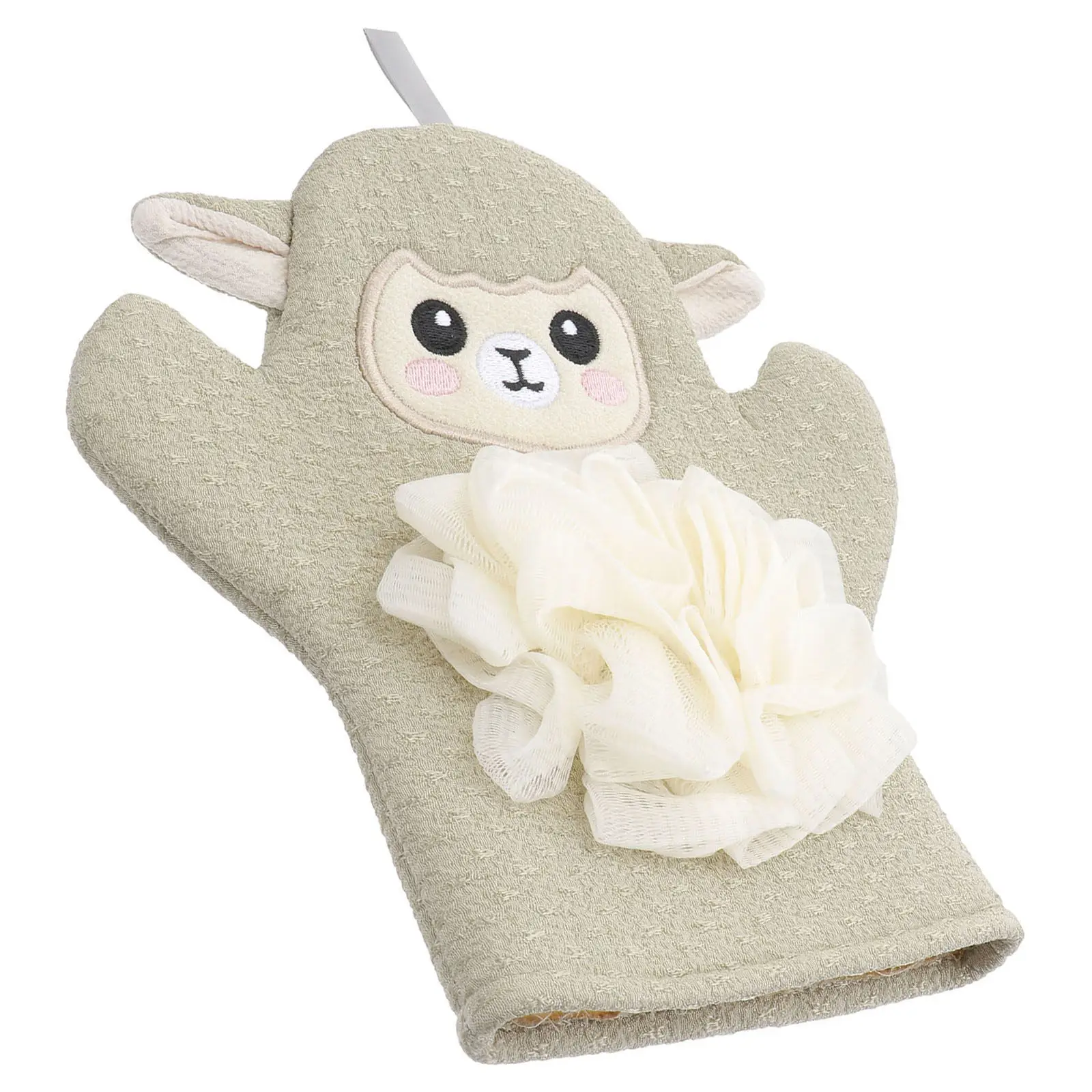 

Детское банное полотенце с мультяшными животными, отшелушивающая перчатка-мочалка для малышей и детей, забавное мягкое полотенце-скраб для ванны