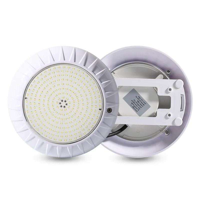 Outdoor low-voltage pool light, wall-mounted underwater light IP68 plastic bottom