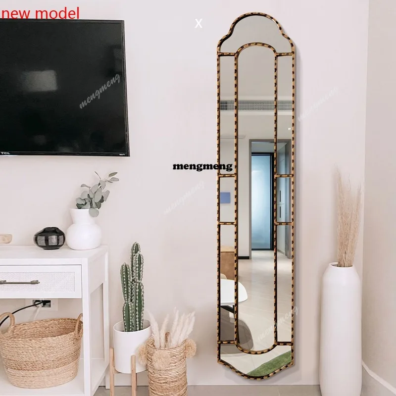 

H134 full-length mirror wall-mounted bedroom light luxury wall-mounted American floor-to-ceiling full-length mirror