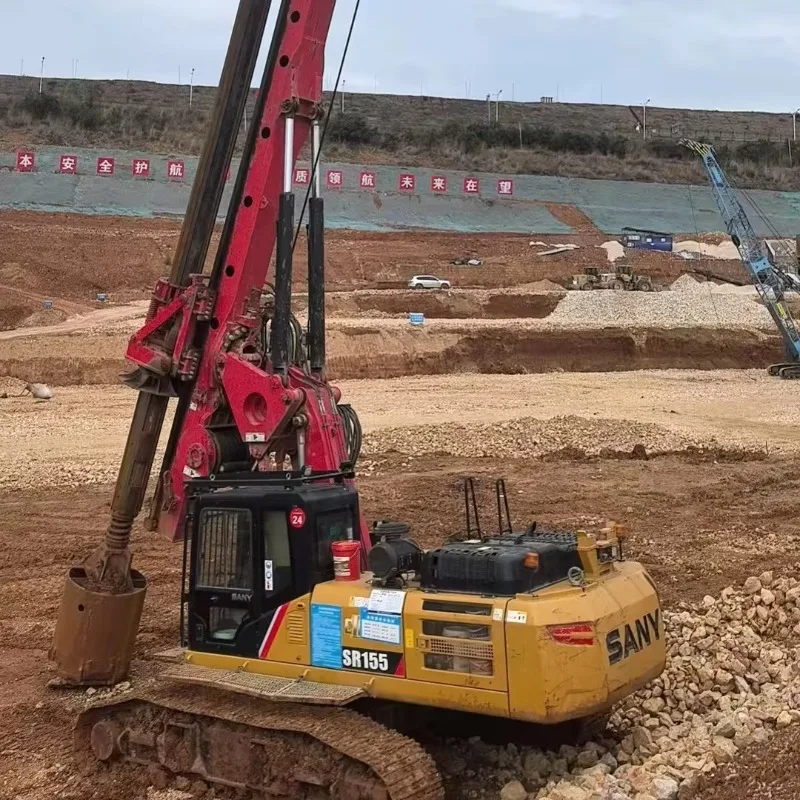 Customized Rotary Drill Rig Pile Auger Rotary Drilling Machine Hydraulic Rotary Drill Rig for Deep Foundation and Piling Work