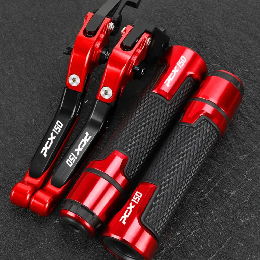 

Motorcycle Accessories FOR HONDA PCX150 PCX 150 All Years Extendable Brake Clutch Levers Handlebar Grip Handles bar Hand Grips