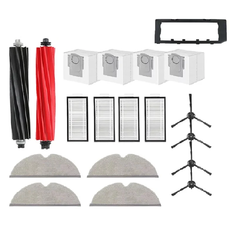 

ABKY-Robot Vacuum Replacement Parts For Roborock Q8 Max Q8 Max Plus Q8 Max+ Q5 Pro Q5 Pro+ -Filter Side Brush Mop Pad Dust Bag