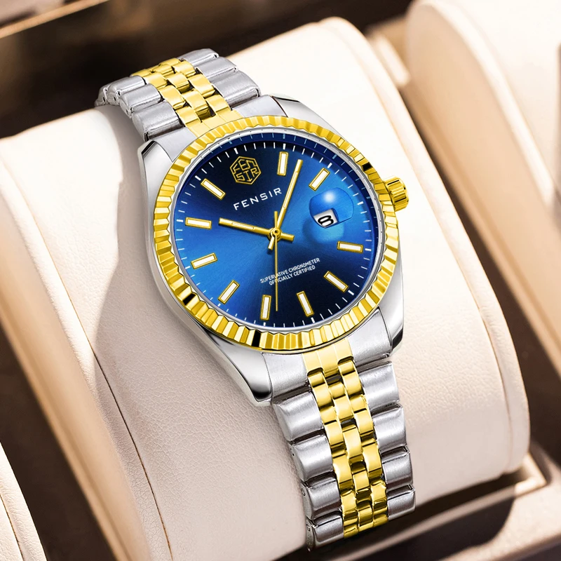 

Light Luxury Men's Business Series Watch, Round Design, Fashionable Business Casual Versatile Men's Watch in European and American Style, Analog Display, Calendar Feature, Simple yet Luxurious Men's Watch Gift
