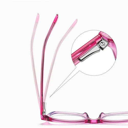 Imagen 2 del producto Gafas para miopía ovaladas con montura rosa transparente para niños, niños, niñas y adolescentes, gafas graduadas para miopía de 0-0,5-0,75 a-6,0