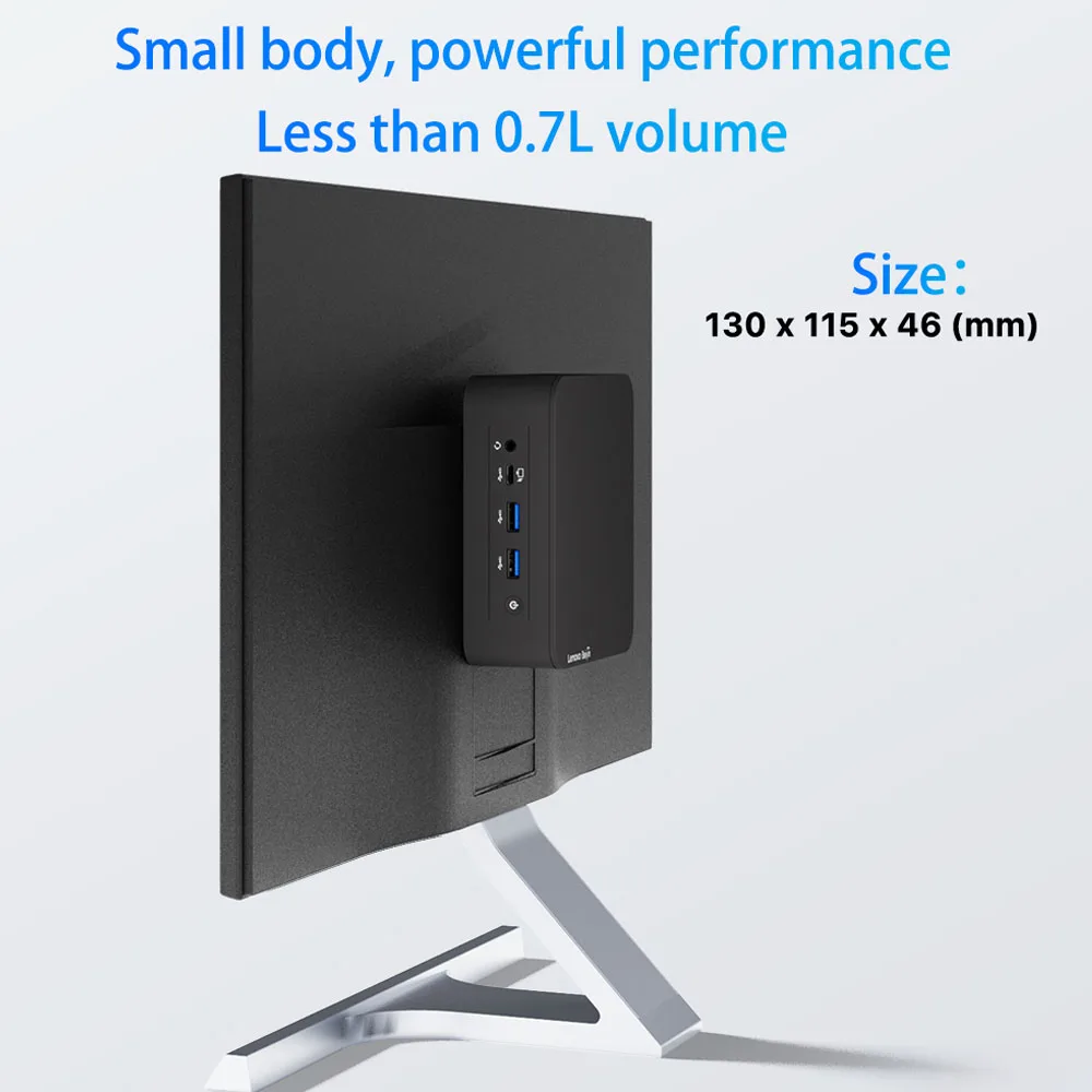 كمبيوتر Lenovo Mini Baiying NUC 12GO Intel Alder Lake i3-N305 Windows حتى 16 جيجابايت رام 512 جيجابايت روم ثنائي النطاق واي فاي بلوتوث USB كمبيوتر