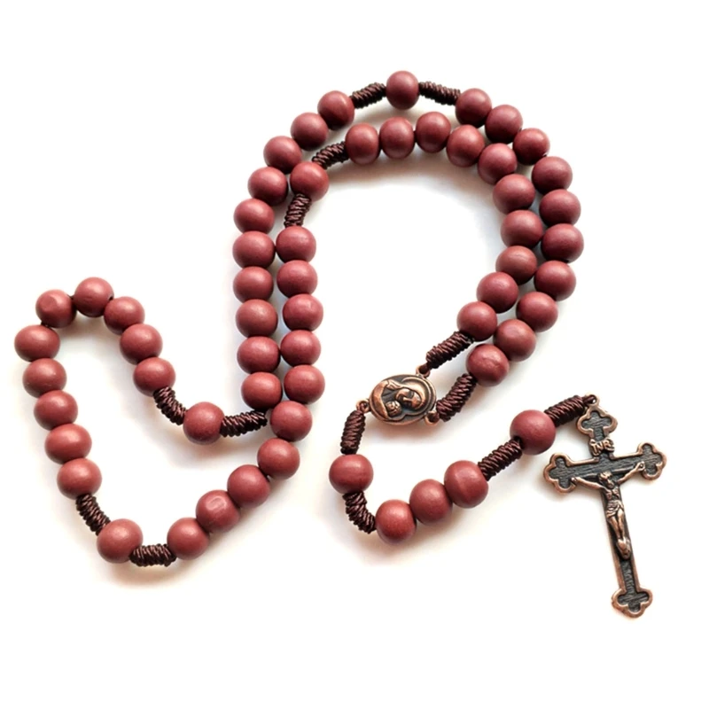 Beads Rosary Necklaces Catholic Religious Gift Pendant Christian Prayer Chain Women Men Jewelry Charm