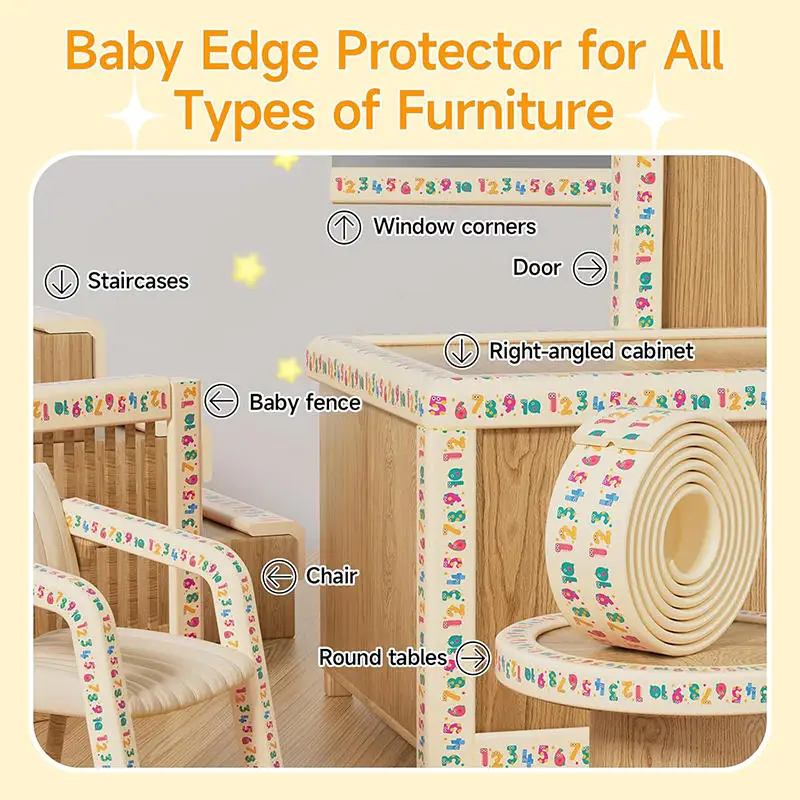 

Baby Safety Anti Collision Strips Corner Protector Children's Table Corners Edge Anti-collision Protection Strip