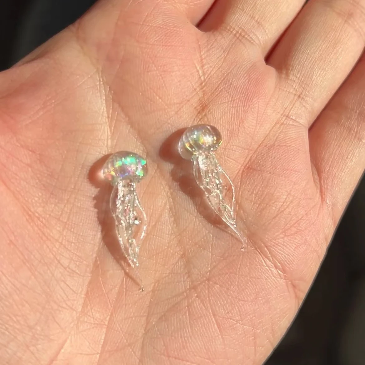 クリエイティブクラゲアートモールドシリコーンドロッパーモールド装飾モールドユニークなマニキュアモールドシリコーン素材