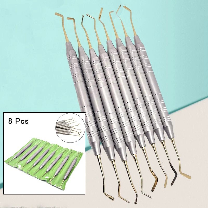 

8Pcs Dental Composite Resin Filling Spatula Set Kit Dentist Repair Instruments Dentistry Tools