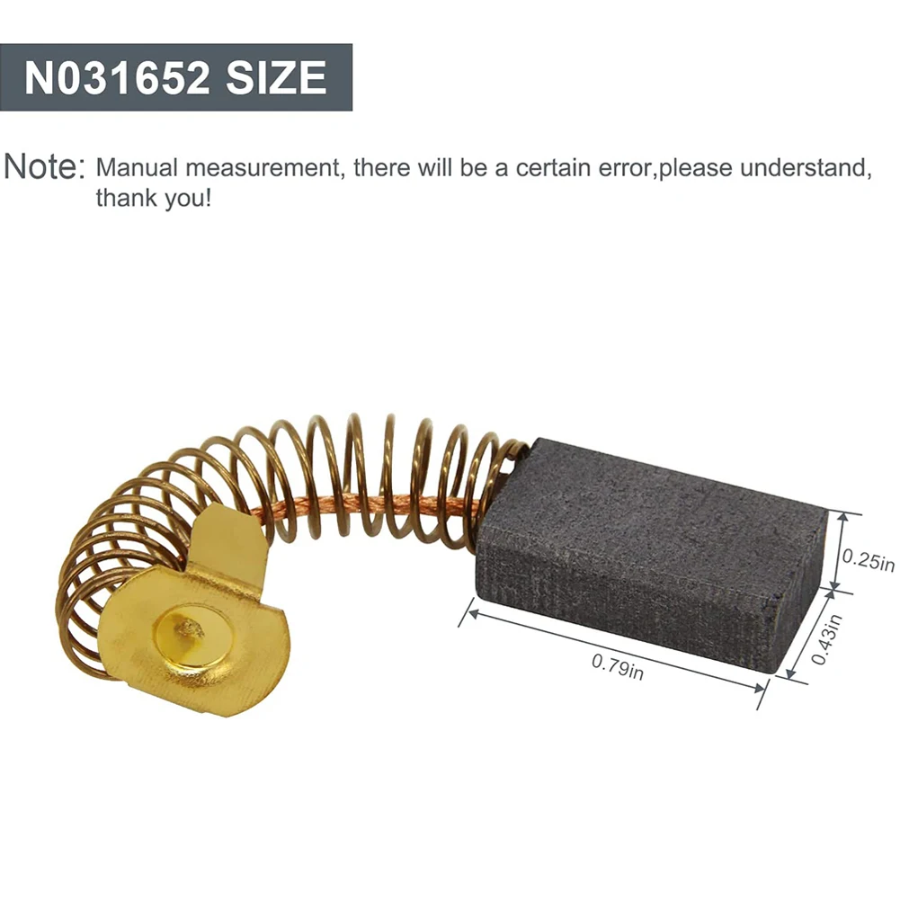 Set di spazzole di carbone di ricambio per cavo Porter 6302 6902 di alta qualità N031652 869659 824216 Spazzole per router Set di 10