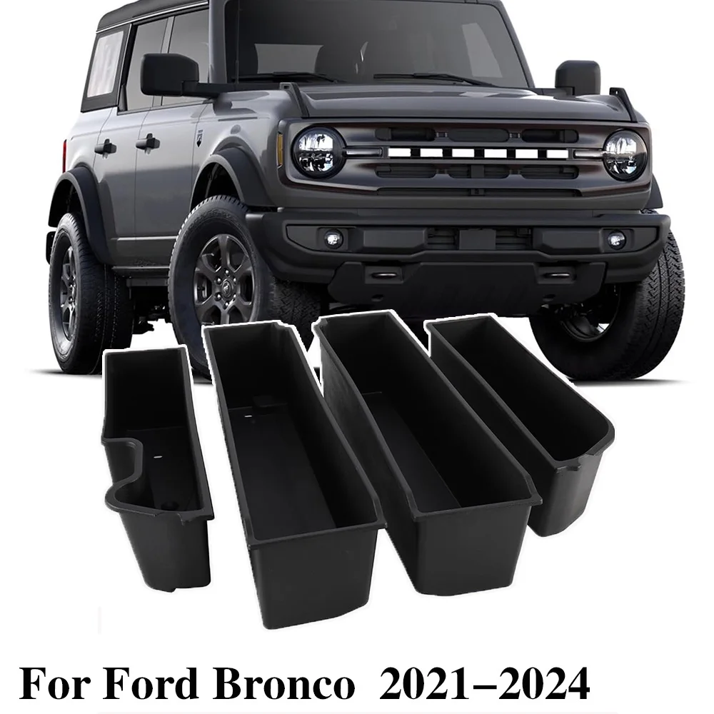 

Багажник, коробка для хранения для Ford Bronco 2024 2023 2022 2021, жесткий, верхний, 4 двери, багажник, окно, боковой карман для хранения, органайзер для хранения груза