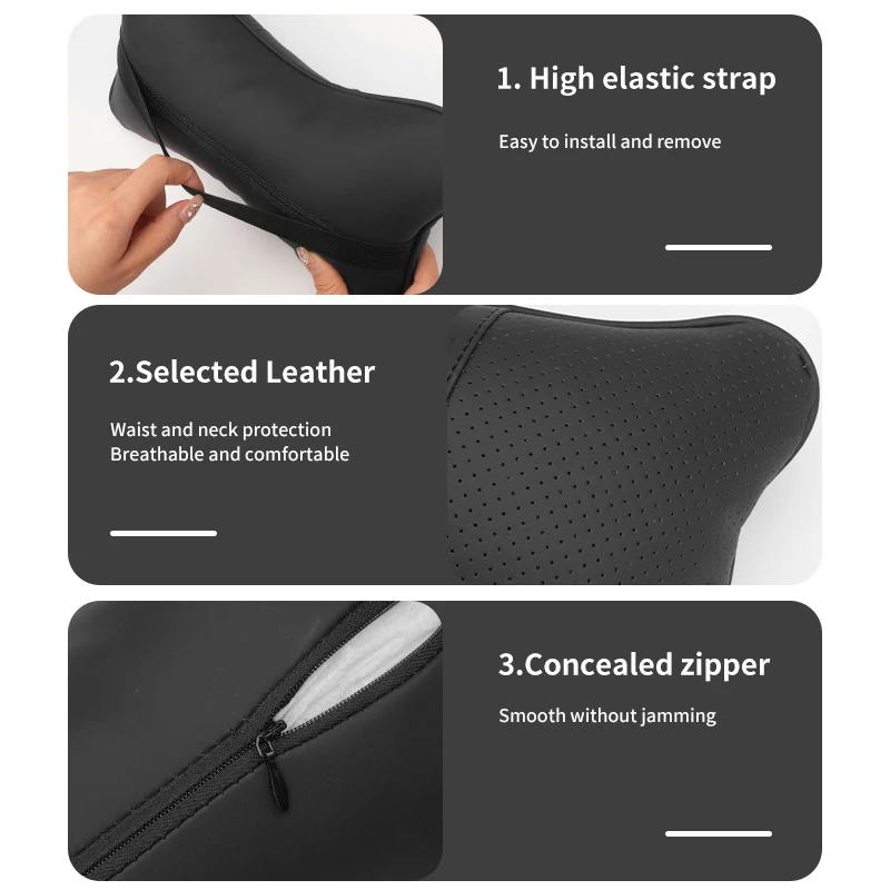 For Citroen Car Seat Back Head Neck Pillow Cushion Headrest Lumbar Support C4 C3 C5 C1 C2 C6 C4L DS3 DS4 Berlingo Picasso Jumper