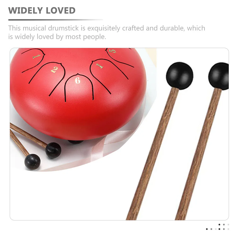 

3 Pairs Ethereal Drum Sticks Student Use Drumsticks Accessory Rubber Musical Instrument