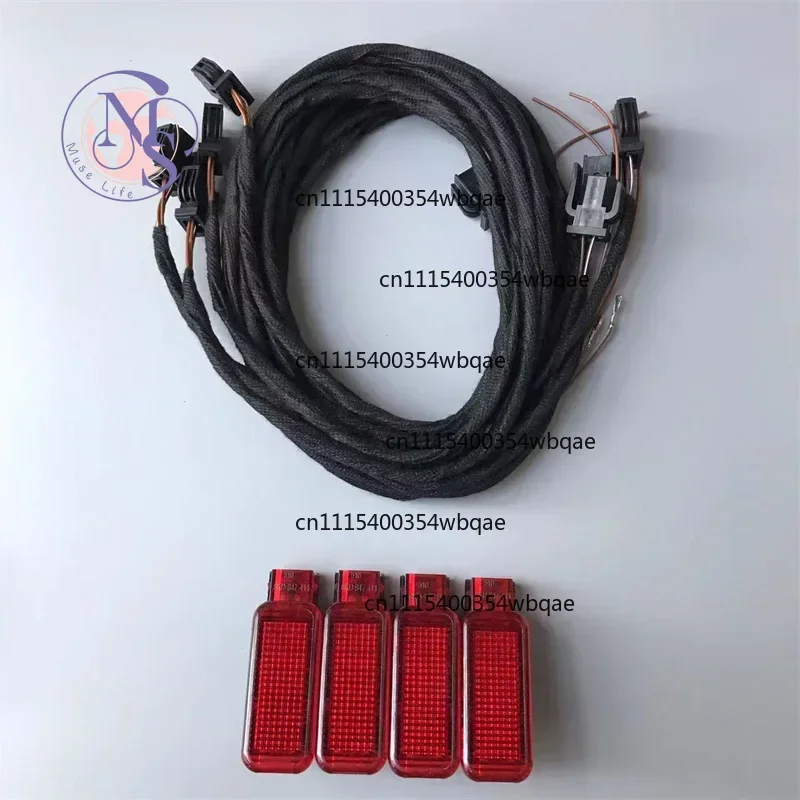 Red / White Door Panel Warning Light Lamp 8KD947411 6Y0947411 For Audi A3 A4 B8 A5 A6 A7 A8 Q3 Q5 TT RS 8KD 947 415 8KD947415C