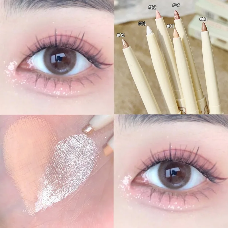 Crayon de fard à barrage diamant nacré, paillettes brillantes, durable, éclaircir, couché, ver à soie, surligneur, anciers, maquillage des yeux, cosmétique, 256