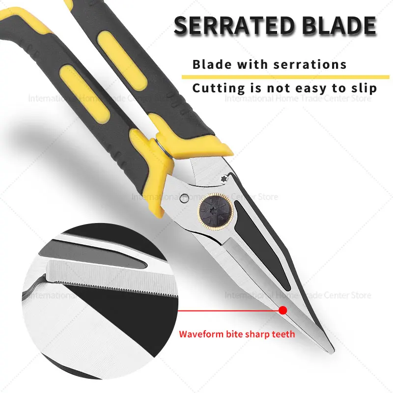 Construction Tool Multifunctional Aviation Scissors Iron Sheet Scissors Construction Site Iron Sheet Cutting Shears Professional