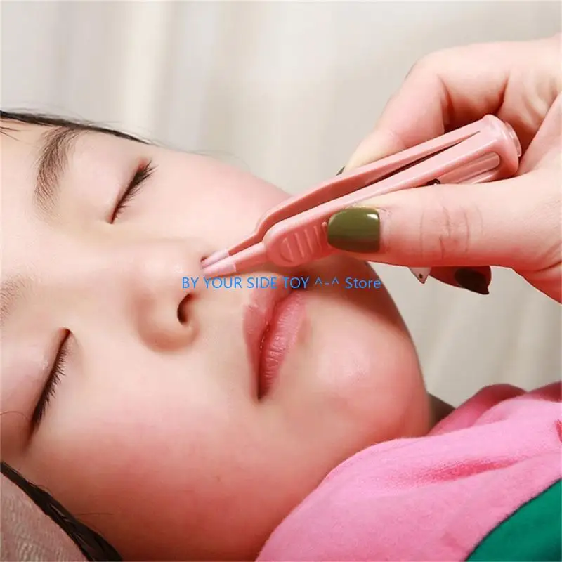 Upgraded Plastic Clip Bright Up Kids Nostrils LED Nasal Suctions Tool Essential Tool Simple Operation for Cleaning Dirt U6XE
