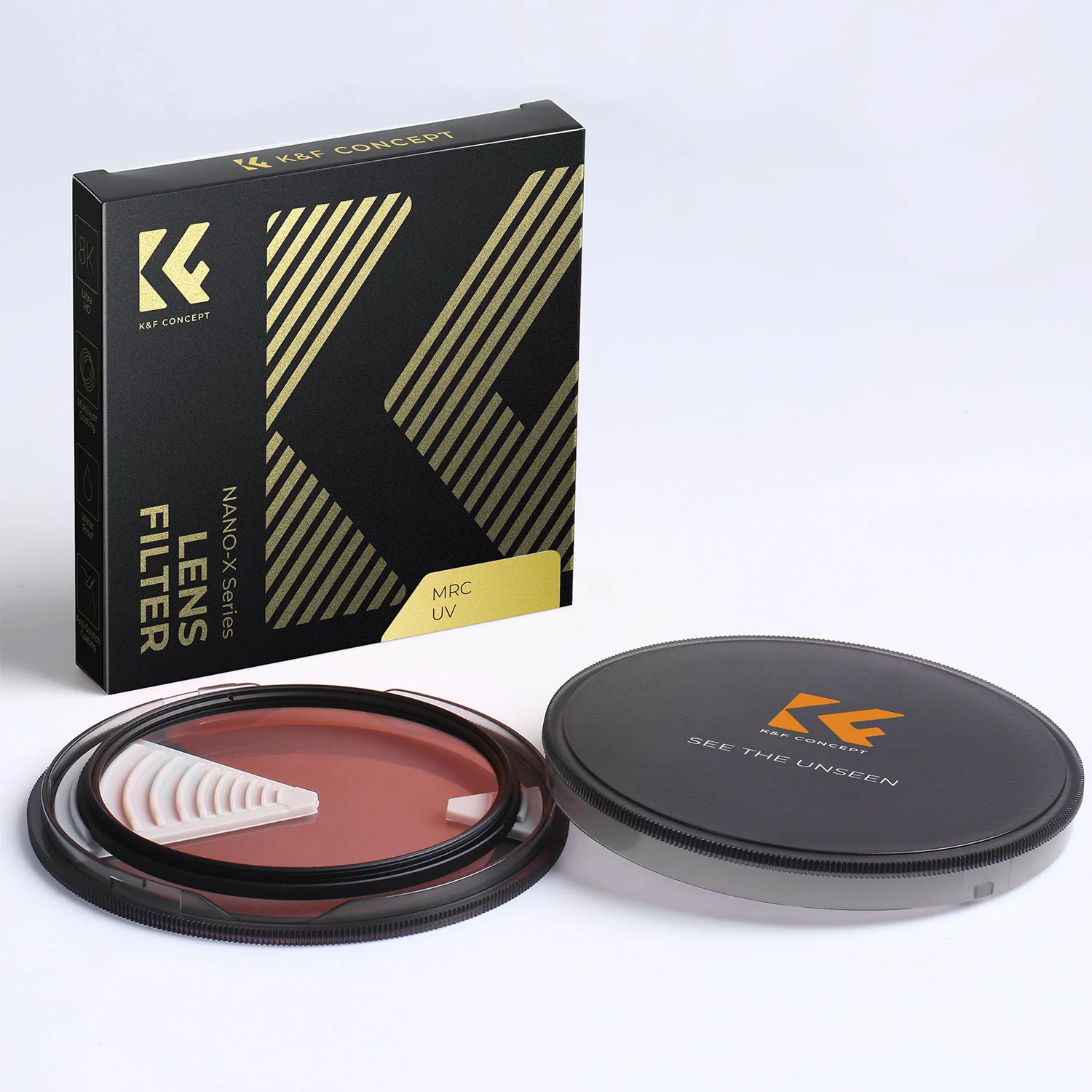K&F Concept Nano-X MC UV Filter Ultrathin 8K Ultra HD 28-Layer Water And Dust Proof Coatings 55mm 67mm 72mm 77mm 82mm 95mm 105mm