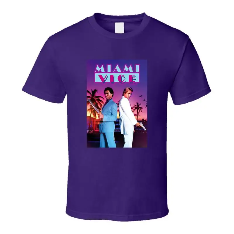 Miami Vice T Shirt Retro 80s Television Series Tv Show Fan