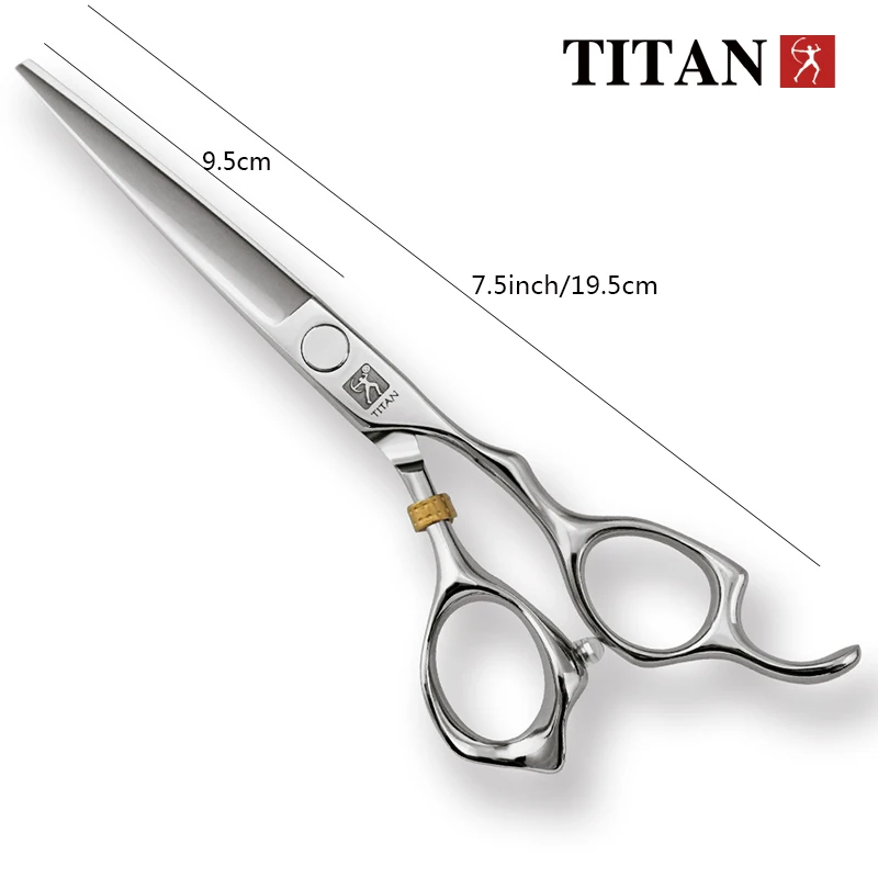 TITAN Haarschaar kappersschaar professionele knipschaar 7 inch JP 440C roestvrij staal - afbeelding 1