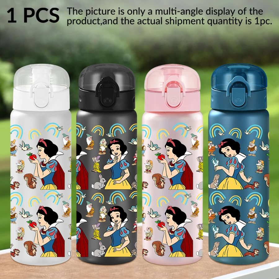

1Pc Disney, Snow White, Rainbow, Pattern 26oz Plastic Water Bottle, Outdoor Sports Water Cup Birthday/Homecoming Gift