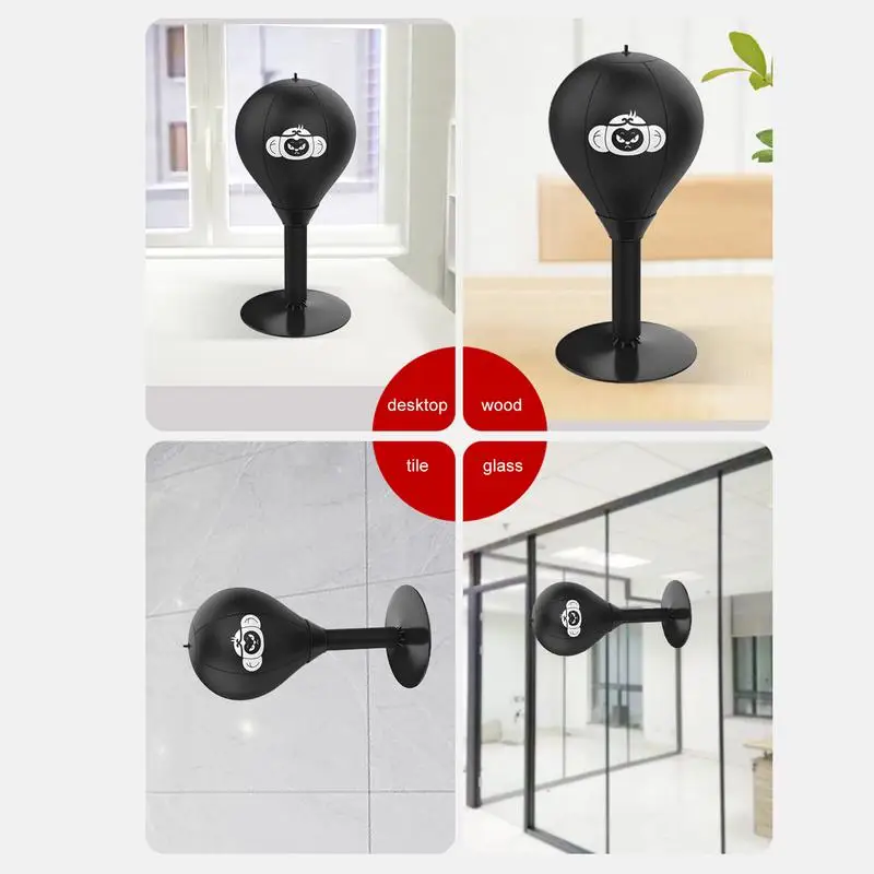 Punching Bag Desktop Punching Bag Stress Buster With Suction Cup Desk Table Boxing Punch Ball Suction Cup Reduce Tension Toys