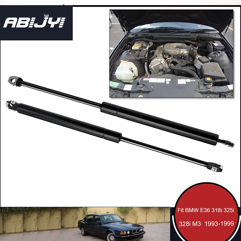 

2Pcs New Car Bonnet Hood Lift Supports Shock Struts Auto Accessories For 1993-1999 BMW E36 Sedan 318i 323i 325i 328i M3