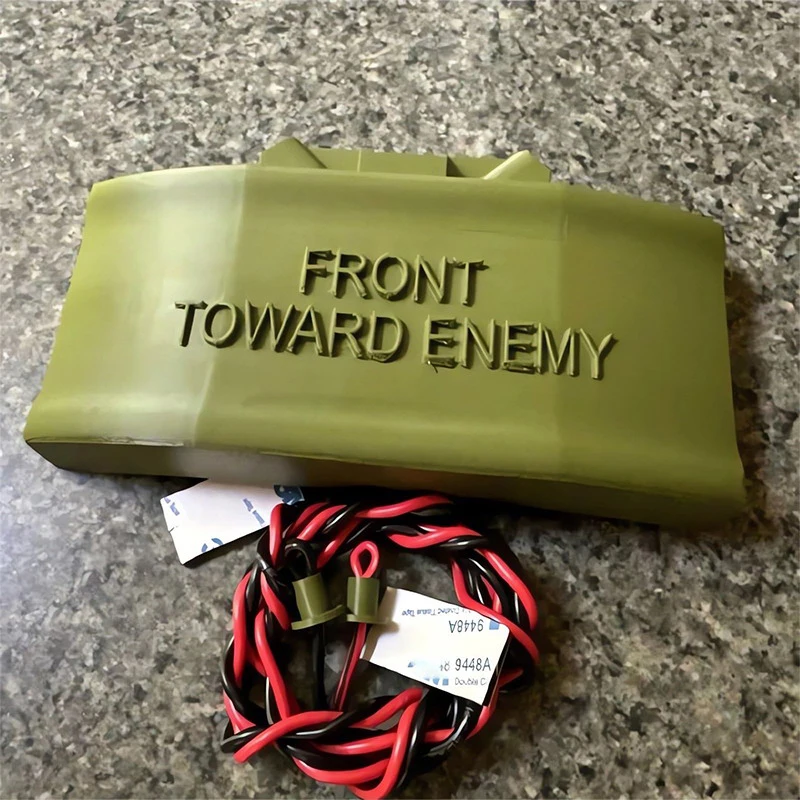 1Pcs Ring Cam Claymore Mine Doorbell Ornament Front Facing Enemy Fake Mine Spoof Prop Don\'t Disturb Mine Replica Doorbell