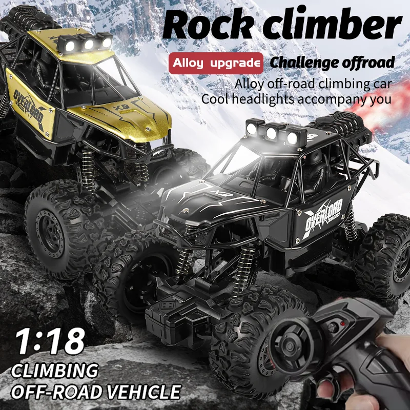 NUOVO 4WD Auto telecomandata 1:18 Off Road RC Buggy Truck con luci a LED per bambini Ragazzi Ragazze Giocattolo Regalo Indoor Outdoor Racing Drift