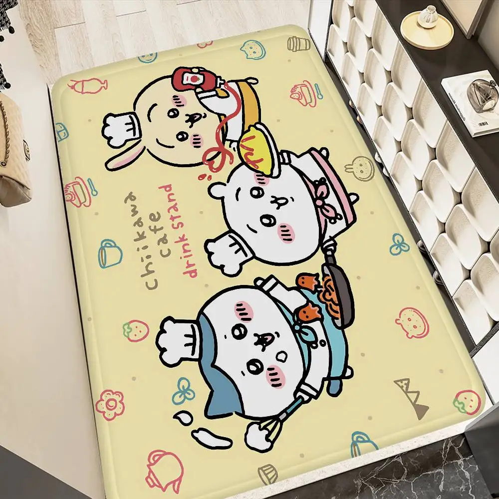 

Cartoon C-Chiikawas Room Mats Retro Multiple Choice Living Room Kitchen Rug Non-Slip Welcome Rug