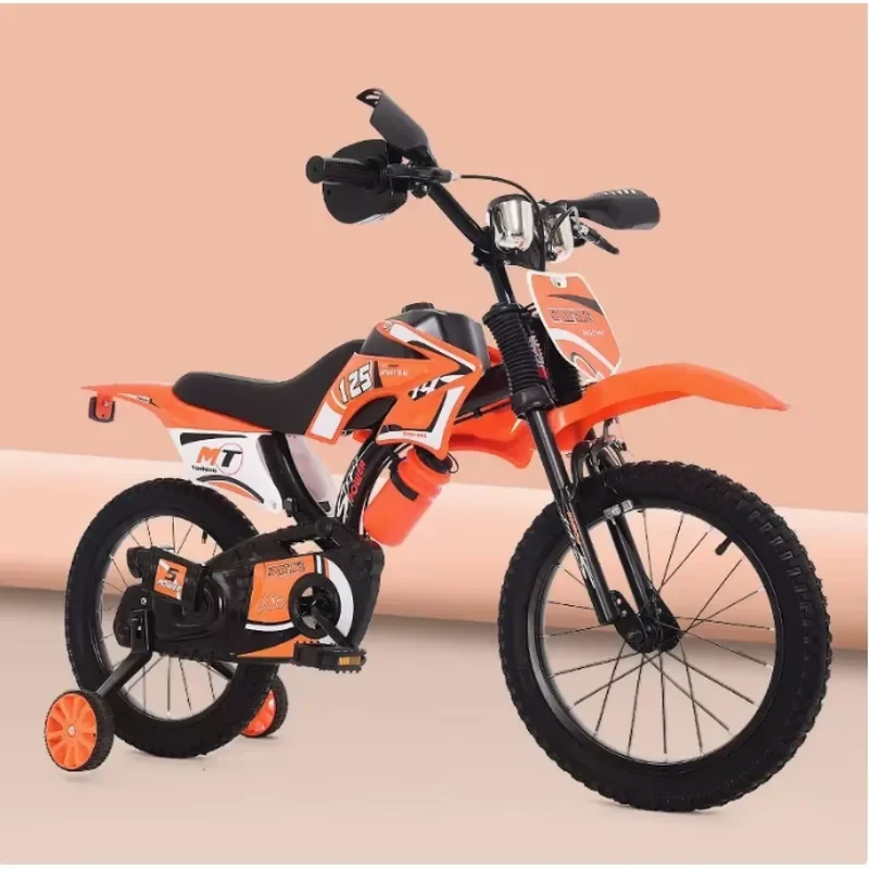 for Moto Children 12 Inch 16 Inch Baby Bicycle For 3 Year Old Kids Steel Fork Material Brake Line Factory Wholesale Stroller view 3