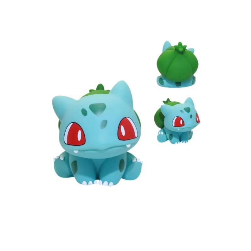 Pokemon Bulbasaur Niedliche Cartoon-Sammelfigur Modell Wohnzimmer Eingangsbereich Desktop-Ornament Dekoration Perfektes Geschenk für Anime-Fans