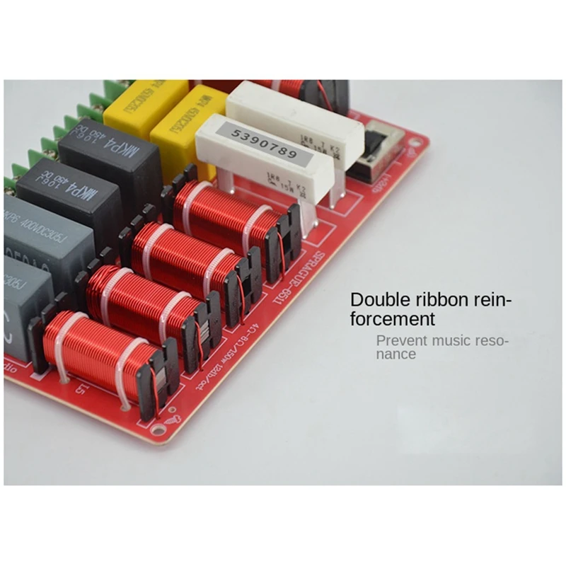 Filtro audio do divisor do orador, HiFi Fidelidade alta, plástico, 2 elevação 2 Médio 1 Baixo 5, 400W, 1 PC