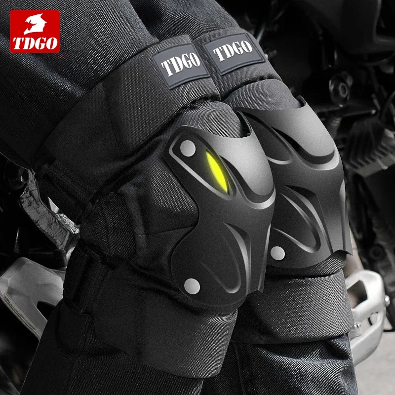 

Winter Motorcycle Riding Fluorescent Kneepads & Elbow Pads - Motocross Racing Protective Gear Kit with Guards and Accessories