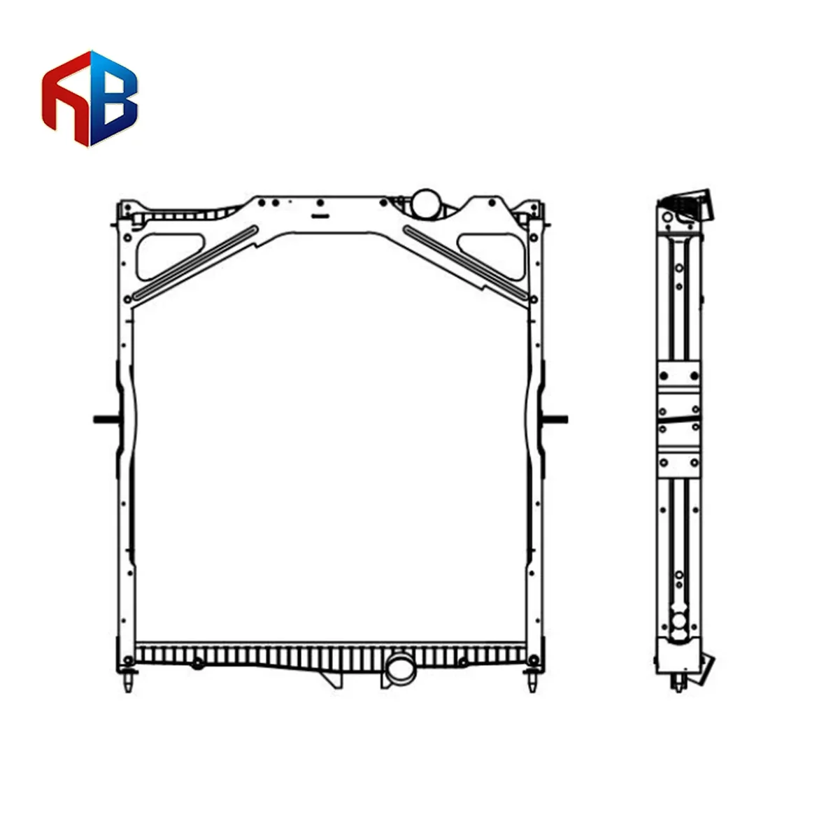 OE 20482259 20516408  Brazed Truck Radiator  for Volvo FH FH12 FH16 China radiator manufacturer  radiator for volvo vnl