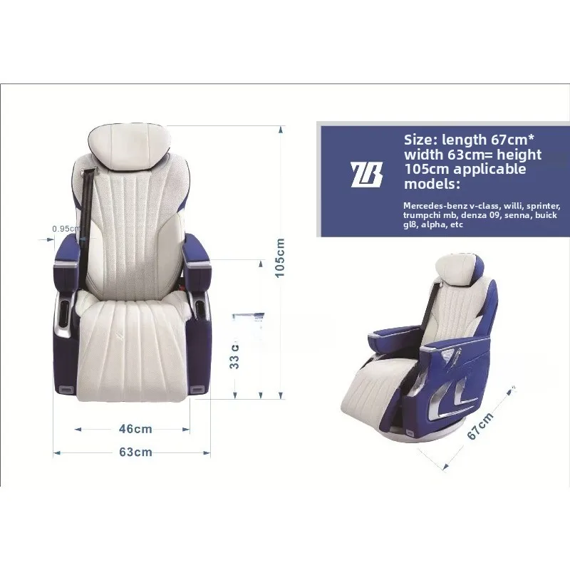 Commercial vehicle RV aviation seat modification and upgrade