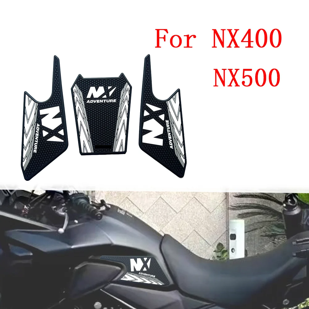 

2024 new model For Honda NX400 NX500 Motorcycle Tank Pad Protector 3D rubber Sticker Decal Gas Knee Grip Tank Traction Pad Side