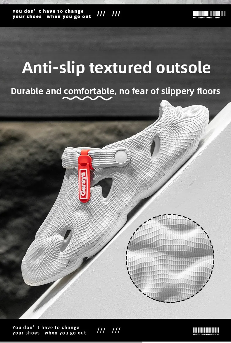 Coconut hole shoes men wear new slippers in summer men's outdoor non-slip bag head beach shoes cool slippers women view 6